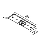 Комплектующие для накладной трековой системы Technical TRA034C-21W, фото 3