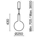 Подвесной светильник Maytoni MOD182PL-L6W3K, фото 3