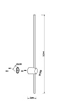 Настенный светильник (бра) Maytoni MOD237WL-L11BS3K, фото 2