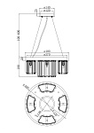 Подвесной светильник Maytoni MOD083PL-04CH, фото 3