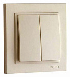 Выключатель двухклавишный Mono Electric Despina 102-170025-102, фото 2