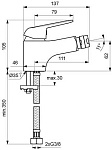 BA386AA FINE Смеситель для биде, фото 3