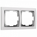 Рамка на 2 поста Werkel Snabb (белый/хром) W0021901, фото 2