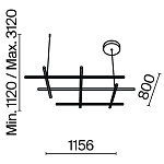 Подвесной светильник Maytoni MOD278PL-L86G3K, фото 3