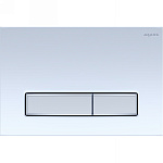 KDI-0000030 (009A-2) Панель смыва Slim Белая глянец (клавиша прямоугольная, хром), фото 1