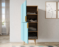 Вертикальный комод с двумя дверками "Line" LN05/GR1/blue, фото 2