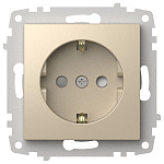 Розетка с заземлением и со шторкой, без рамки Elbi Eleсtriс Zena Vega 609-012500-243, фото 3