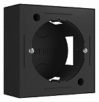 Короб накладной для розетки Werkel черный W8000008
