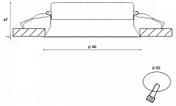 Встраиваемый светильник DesignLed WL-BQ 00-00003122, фото 3
