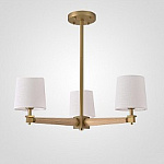 Люстра на штанге Imperiumloft Jorgenson White/Light wood STAVRA01