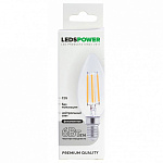 Лампа светодиодная LEDS POWER C35 E14 6Вт 4000K 007083, фото 3