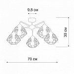Люстра на штанге Vitaluce V4258 V4258-0/5PL, фото 3