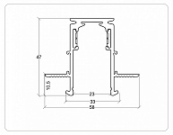 Соединитель угловой внутренний для треков встраиваемых Ambrella Light TRACK SYSTEM GL3362-9.5, фото 3