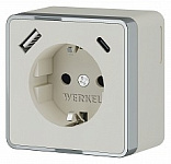 Розетка с заземлением и со шторками и USB Werkel Gallant (слоновая кость) W5071703, фото 1