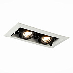 ST250.548.02 Св-к встр. Черный GU10 2*50W  L245xW126xH70 220V Без ламп Встраиваемые светильники, фото 3