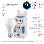 Лампа светодиодная Эра Стандарт E27 15Вт 4000K LED A60-15W-840-E27, фото 4