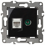ТВ-розетка и розетка Ethernet RJ-45 без рамки Эра Эра 12 12-3110-06