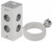 Сетевой фильтр Эра TWR-8es-1,5m-4USB-W