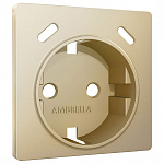 Накладка для розетки с заземлением и со шторками и 2хUSB type С Ambrella Volt ALFA AP6105, фото 2
