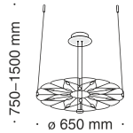 Подвесной светильник Maytoni MOD037PL-L16B, фото 4