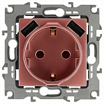 Розетка с заземлением и со шторкой и 2хUSB, без рамки Эра Эра 12 12-4109-14, фото 2