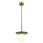 SL1191.363.01 Светильник подвесной ST-Luce Латунь/Латунь, Зеленый G9 LED 1*5W 4000K НЕБУЛА