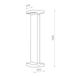 SL095.415.02 Светильник уличный наземный ST-Luce Черный LED 2*5W 4000K ДИСТЕЗА, фото 2