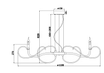Подвесной светильник Maytoni MOD051PL-09TR, фото 3