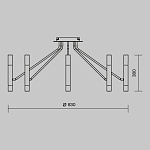 Потолочный светильник Maytoni MOD620CL-16B, фото 4