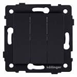 Выключатель трехклавишный без рамки Kollinger  REA-S-012BM