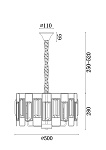Люстра Freya FR5045PL-05G, фото 3