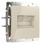 Розетка Ethernet RJ-45 без рамки Werkel слоновая кость W1181103