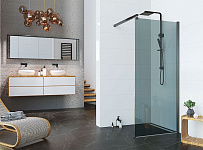 Душевая перегородка ALEX BAITLER 29 серия AB29120B4 тонированное стекло, фото 2