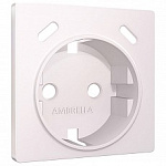Накладка для розетки с заземлением и со шторками и 2хUSB type С Ambrella Volt ALFA AP2105, фото 1