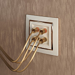 Рамка на 1 пост Werkel Snabb (слоновая кость/золото) W0011932, фото 3