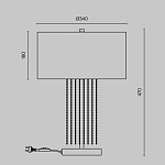 Настольный светильник Maytoni MOD151TL-01G, фото 1
