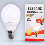 Лампа светодиодная Eleganz  E14 9Вт 3000K EL-0083