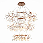 SL379.203.486 Люстра подвесная ST-Luce Медный/Белый LED 486*0,5W 3500K  (из 3-х коробок) РАФИНА