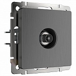 ТВ-розетка оконечная без рамки Werkel графит рифленый W1183004