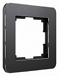 Рамка на 1 пост Werkel Platinum (черный алюминий) W0012608