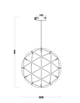 Подвесной светильник Freya FR5099PL-L52CH, фото 4