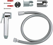 26352000 Tempesta-F Trigger Spray 30 Душевой набор I (круглый ручной душ, настенный держатель, шланг 1000 мм), хром, фото 3