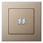 Розетка 2хUSB type A без рамки LIREGUS EPSILON 28-3242, фото 3