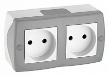 Блок с розетками без заземления Mono Electric Octans IP20 104-020006-121, фото 2