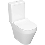 Унитаз-компакт КЕРАМИН БАРИ Slim ЖСМЛ Soft Close безободковый двухрежимный, сиденье дюропласт с микролифтом CDB00029257 (4810531150305), фото 4