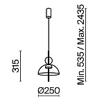 Подвесной светильник Maytoni MOD185PL-L6B3K1, фото 3