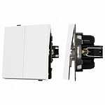 Выключатель проходной двухклавишный без рамки Arlight SWT 054066, фото 2
