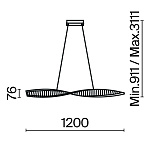 Подвесной светильник Maytoni P097PL-L36BS3K, фото 3