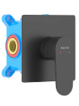AQ1266MB ОБЕРОН смеситель Смесители для душа 1 режим (внешняя и скрытая часть), матовый черный, фото 1