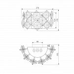 Накладной светильник Bogate's Rubis 371/3, фото 4
